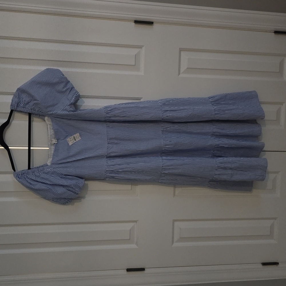 NWT JCREW puffed sleeve midi dress size 14